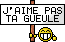 J'aime pas ta gueule